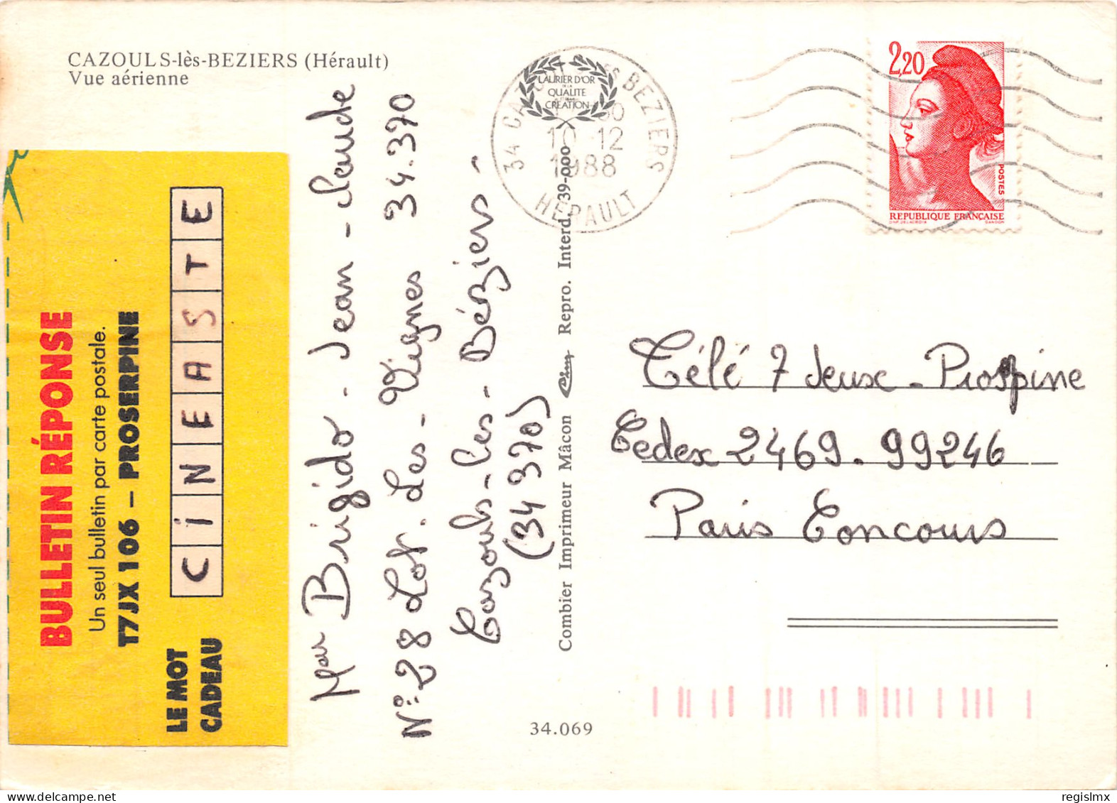 34-CAZOULS LES BEZIERS-N°343-A/0297 - Other & Unclassified