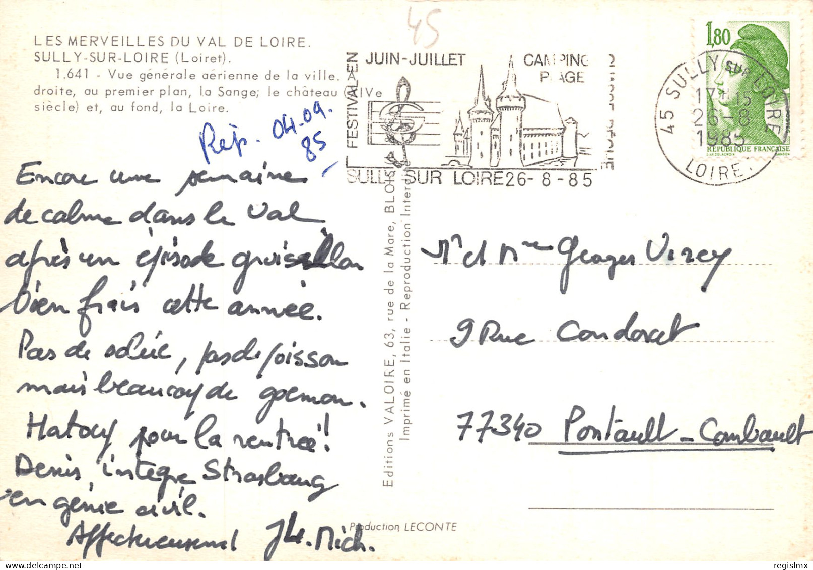 45-SULLY SUR LOIRE-N°344-A/0253 - Sully Sur Loire