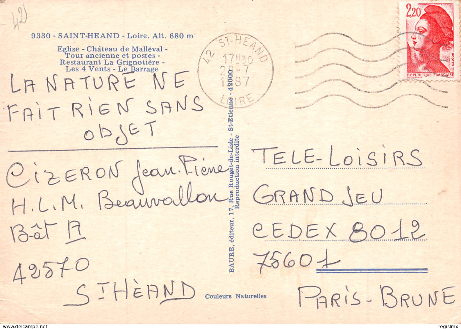 42-SAINT HEAND-N°343-D/0277 - Other & Unclassified