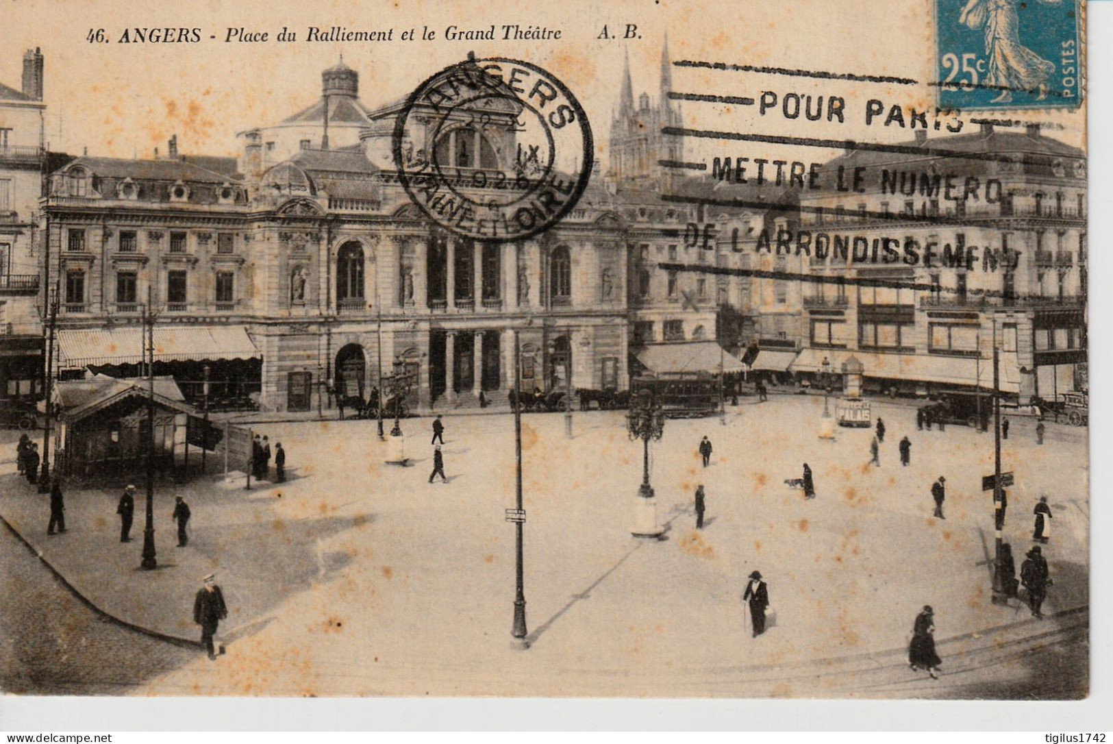 Angers Place Du Ralliement Et Le Grand Théâtre - Angers