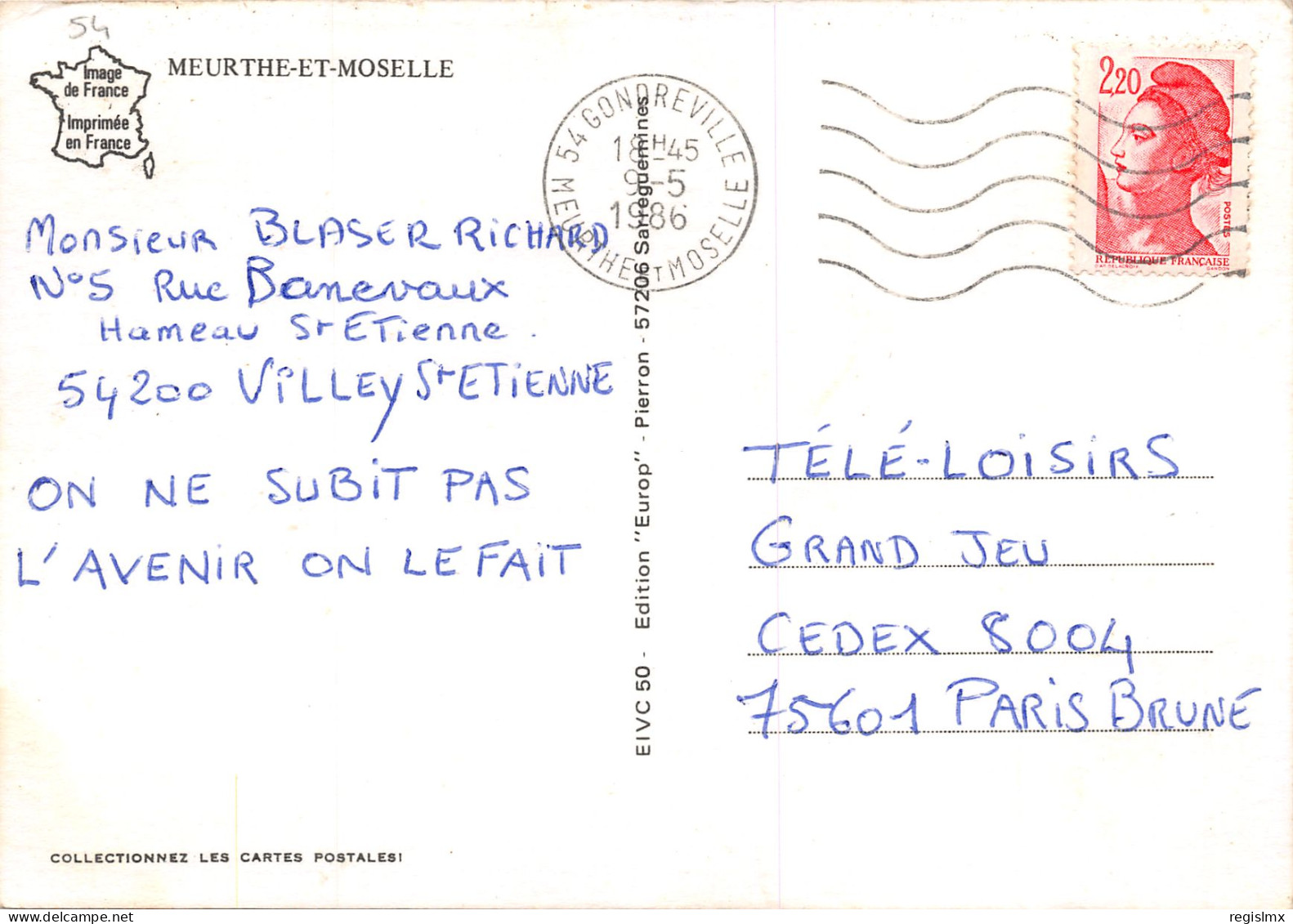 54-DEPARTEMENT DE MEURTHE ET MOSELLE-N°344-D/0219 - Autres & Non Classés