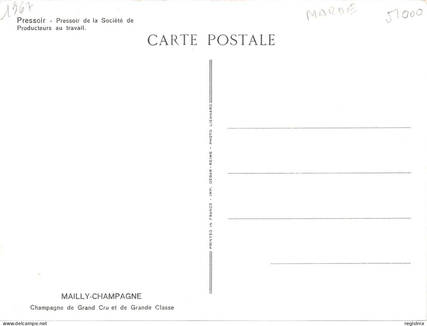 51-MAILLY CHAMPAGNE-PRESSOIR-N°344-C/0351 - Sonstige & Ohne Zuordnung