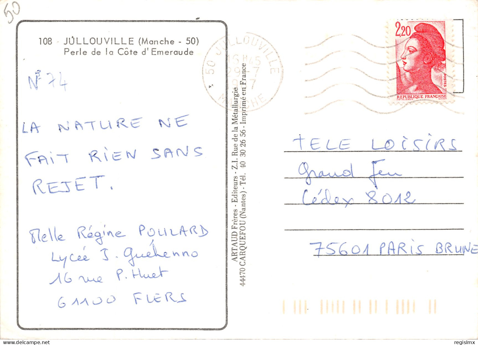 50-JULLOUVILLE-N°344-C/0155 - Other & Unclassified