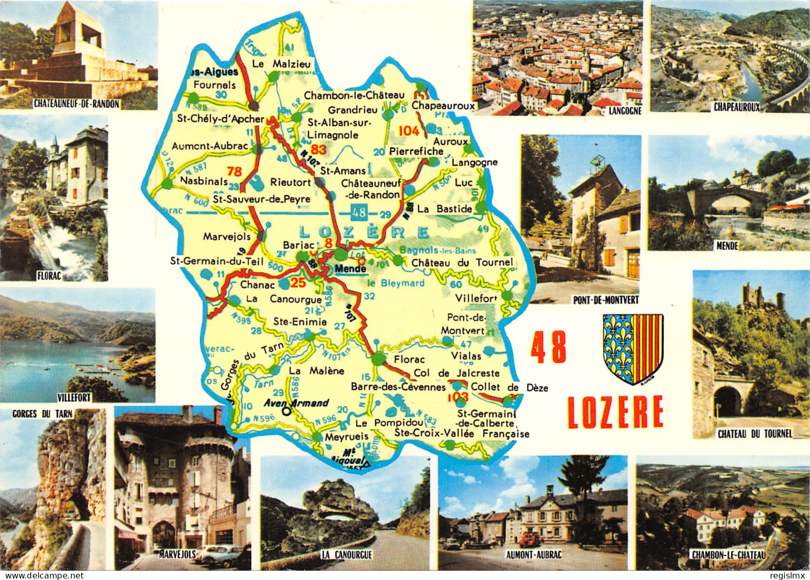 48-DEPARTEMENT DE LA LOZERE-N°344-B/0171 - Other & Unclassified