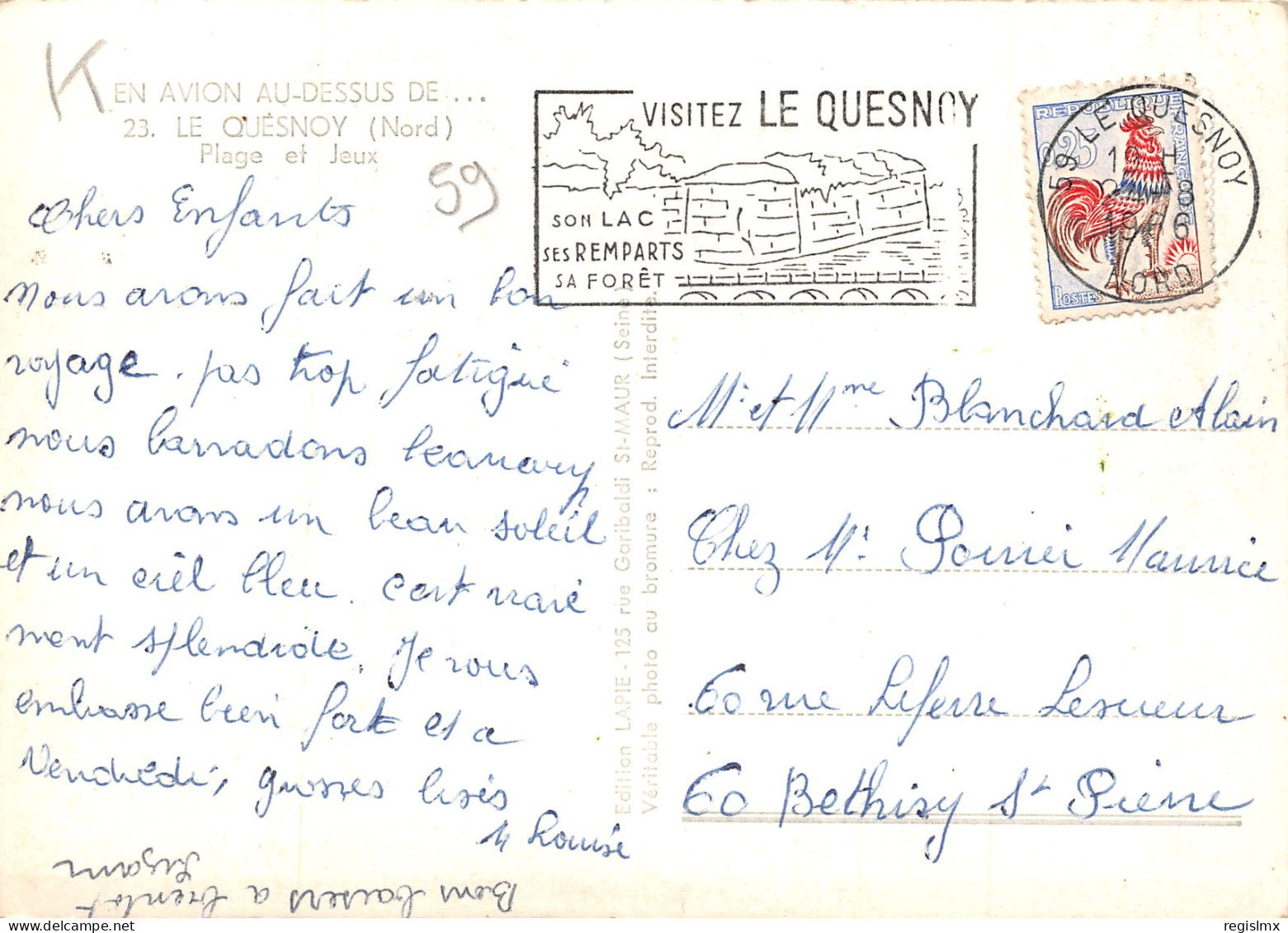 59-LE QUESNOY-N°345-C/0113 - Le Quesnoy