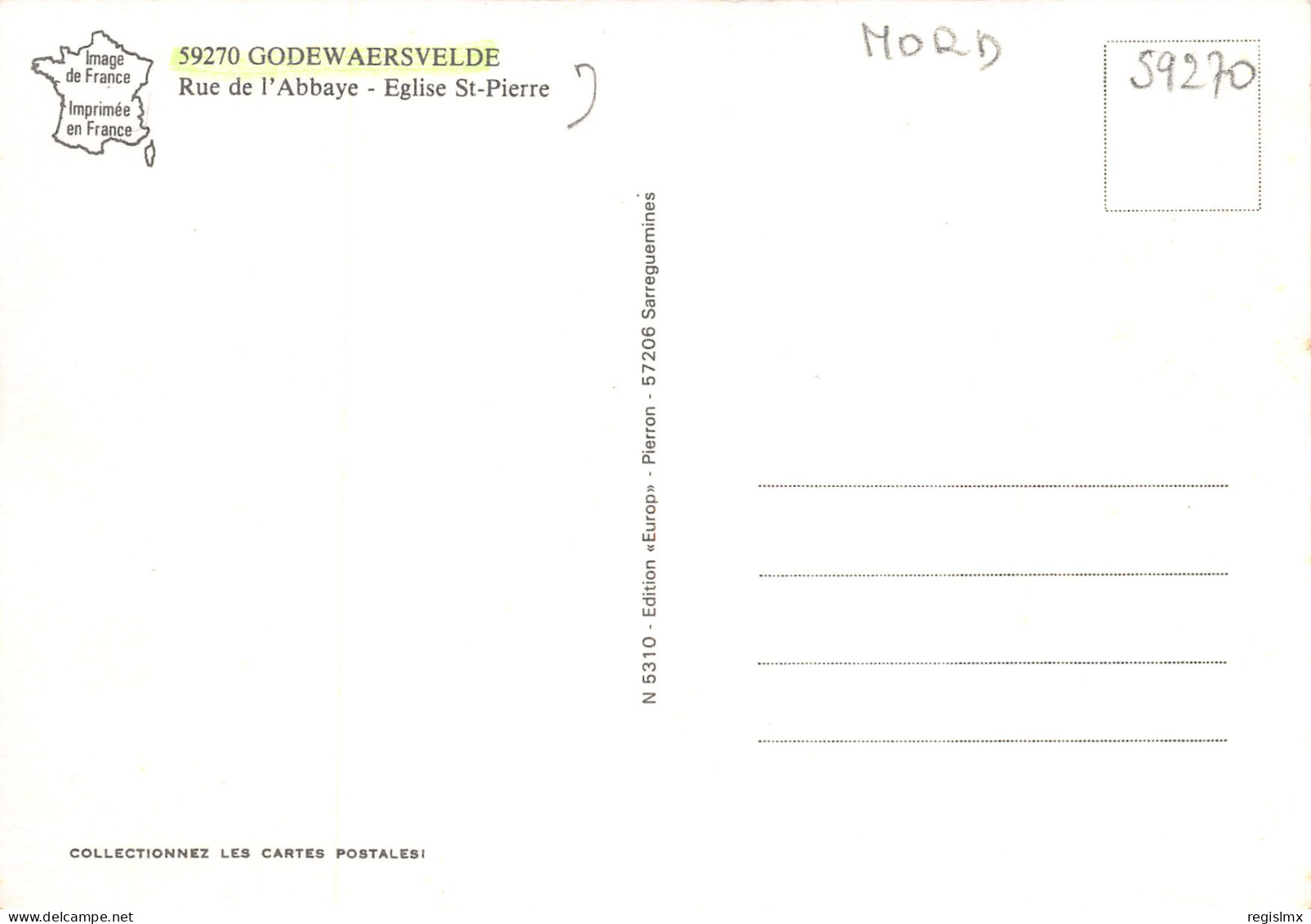 59-GODEWAERSVELDE-N°345-B/0303 - Other & Unclassified