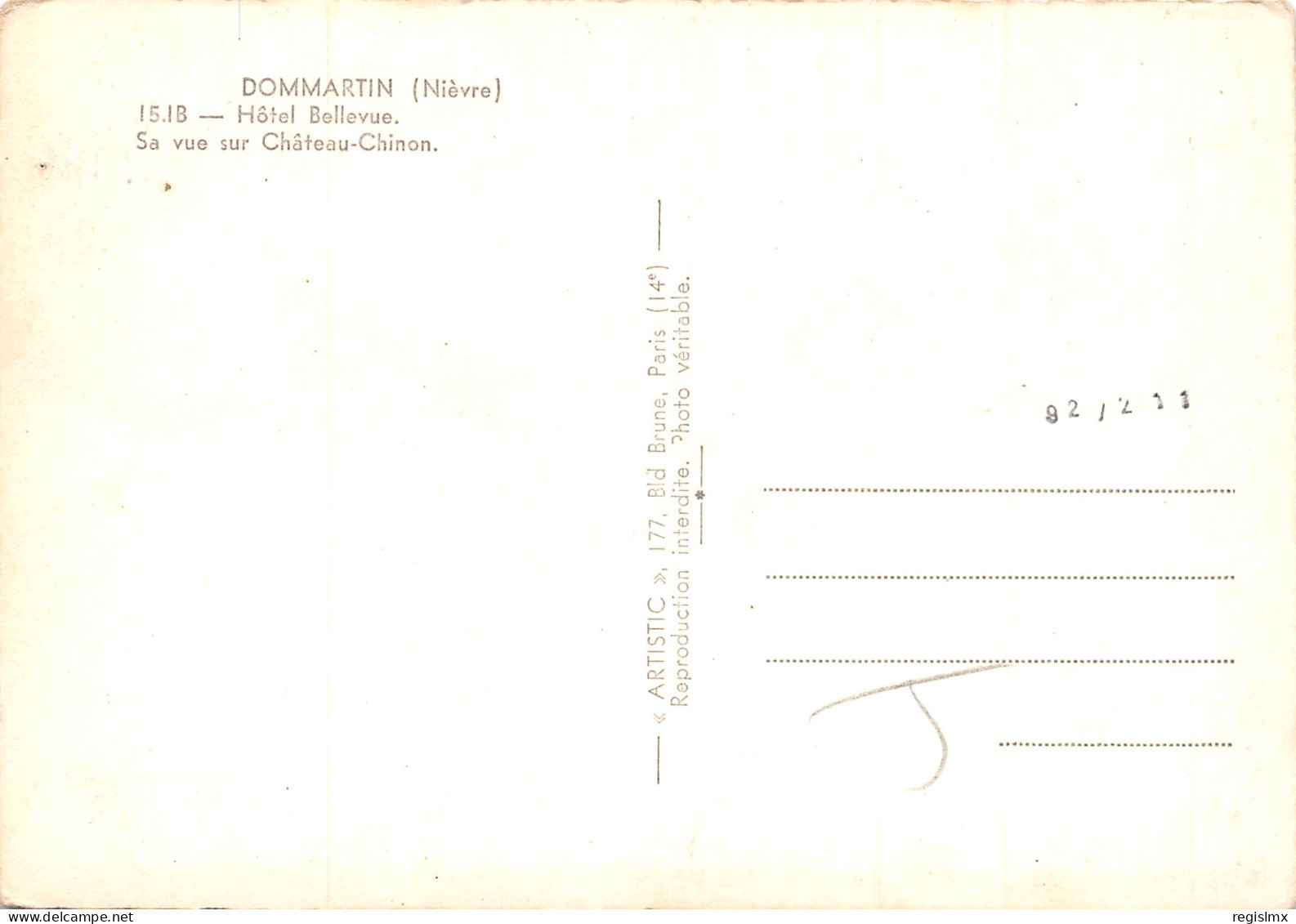 58-DOMMARTIN-N°345-B/0115 - Sonstige & Ohne Zuordnung