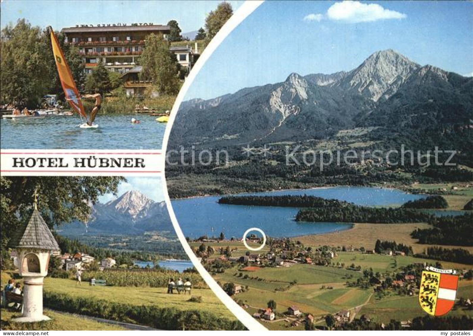 72495488 Drobollach Faaker See Hotel Huebner Fliegeraufnahme Villach - Otros & Sin Clasificación