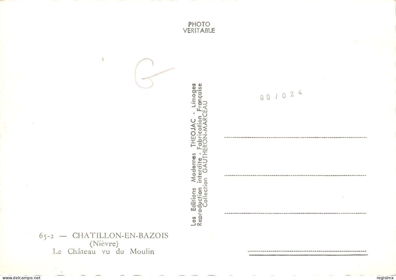 58-CHATILLON EN BAZOIS-N°345-A/0401 - Chatillon En Bazois