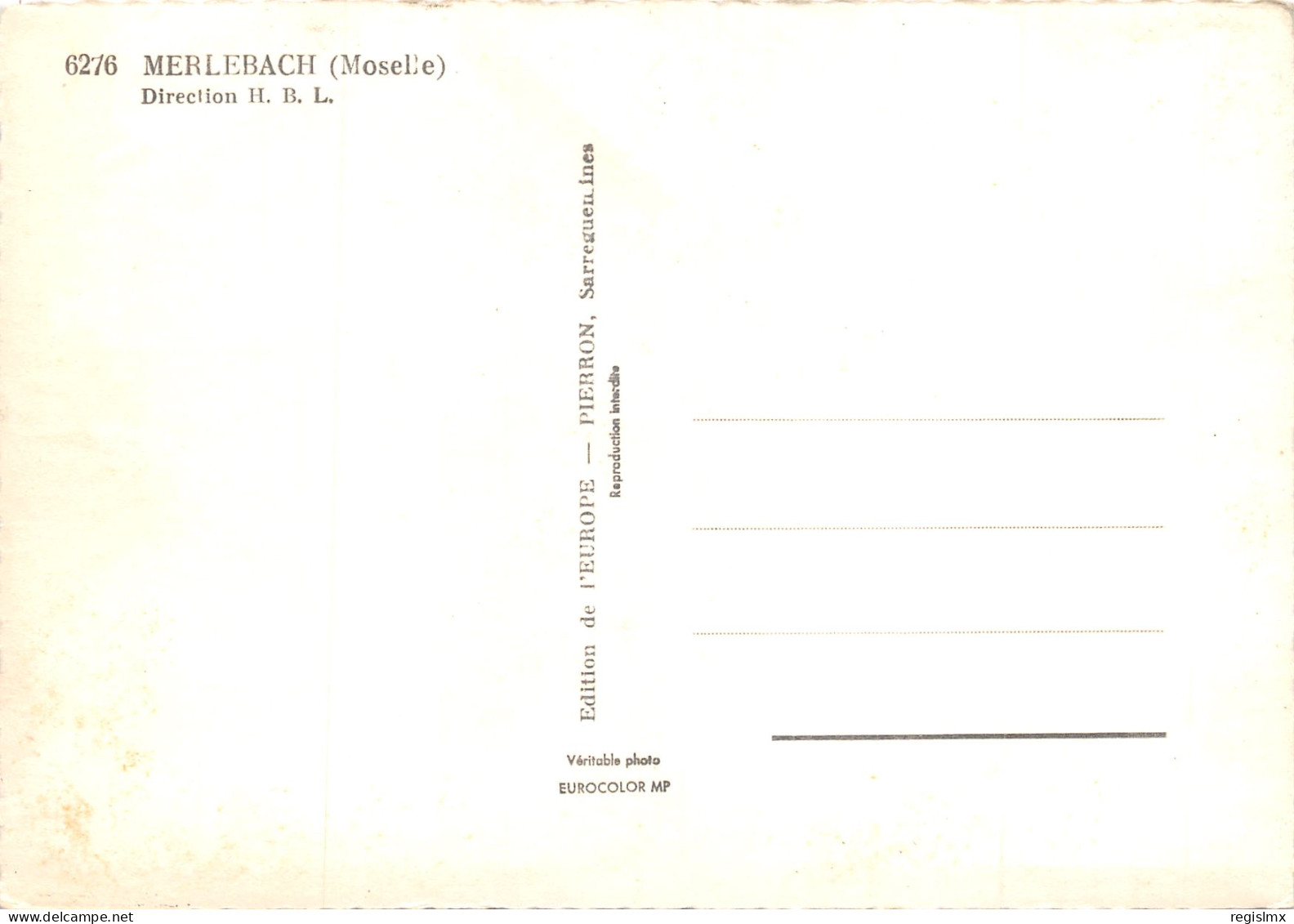 57-MERLEBACH-N°345-A/0211 - Otros & Sin Clasificación