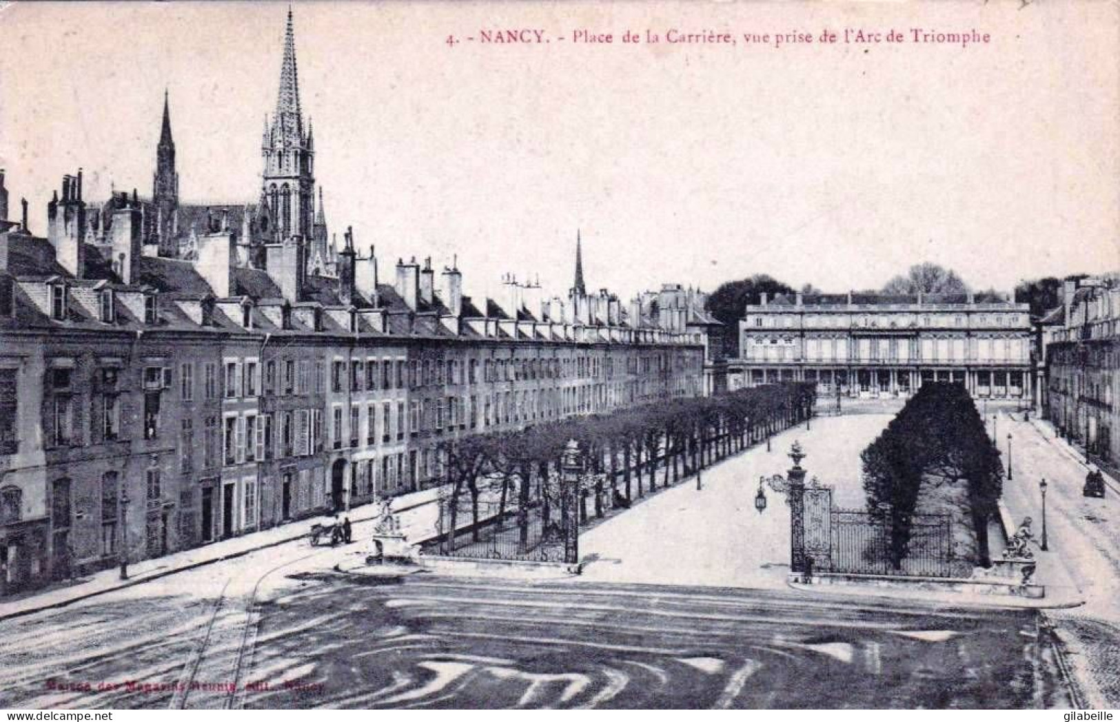54 - Meurthe Et Moselle -  NANCY - Place De La Carriere - Vue Prise De L Arc De Triomphe - Nancy