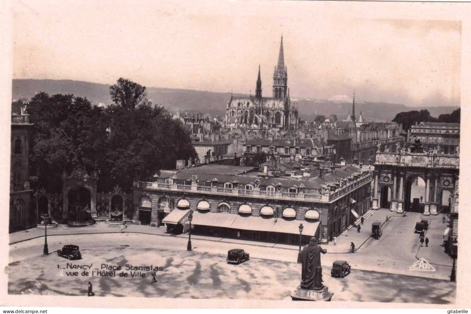 54 - Meurthe Et Moselle -  NANCY -  Place Stanislas Vue De L Hotel De Ville - Carte Glacée - Nancy