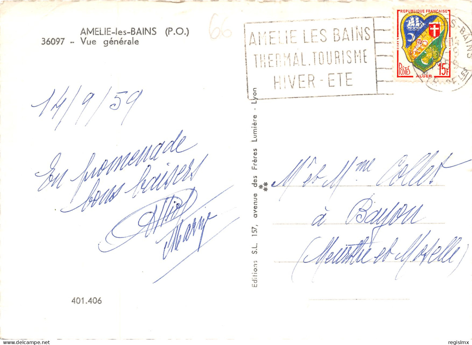 66-AMELIE LES BAINS-N°346-B/0033 - Sonstige & Ohne Zuordnung