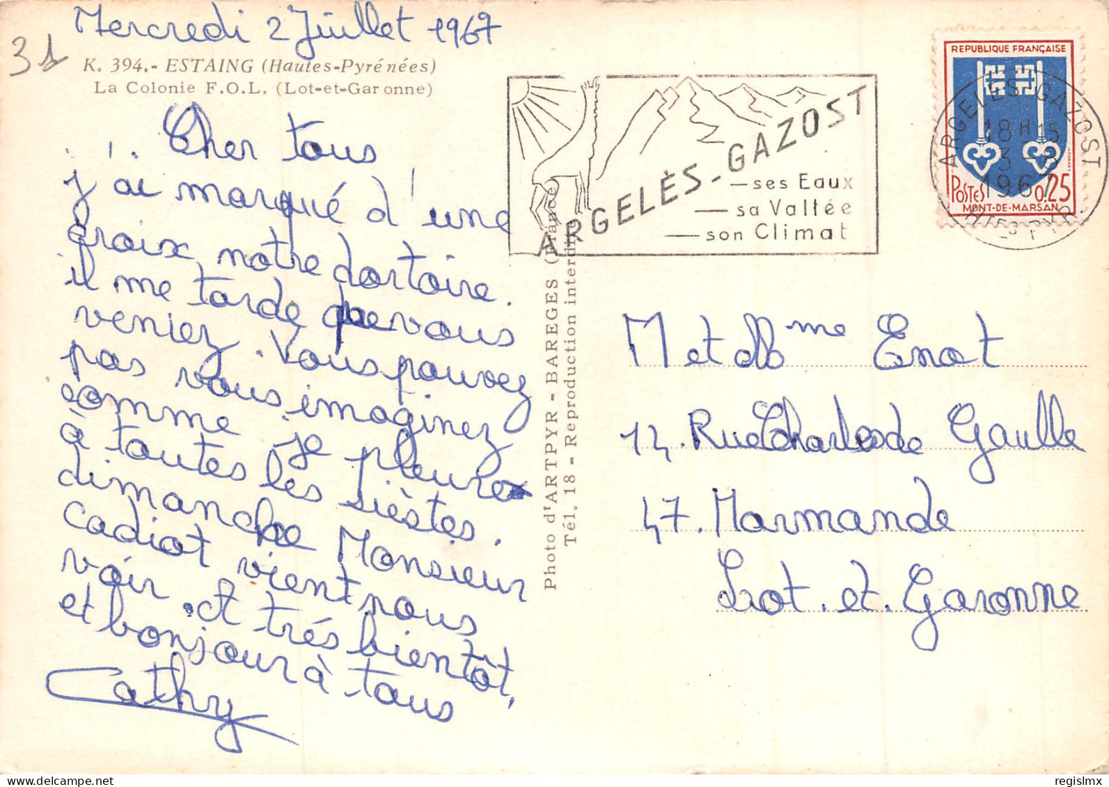 65-ESTAING-N°346-A/0337 - Other & Unclassified