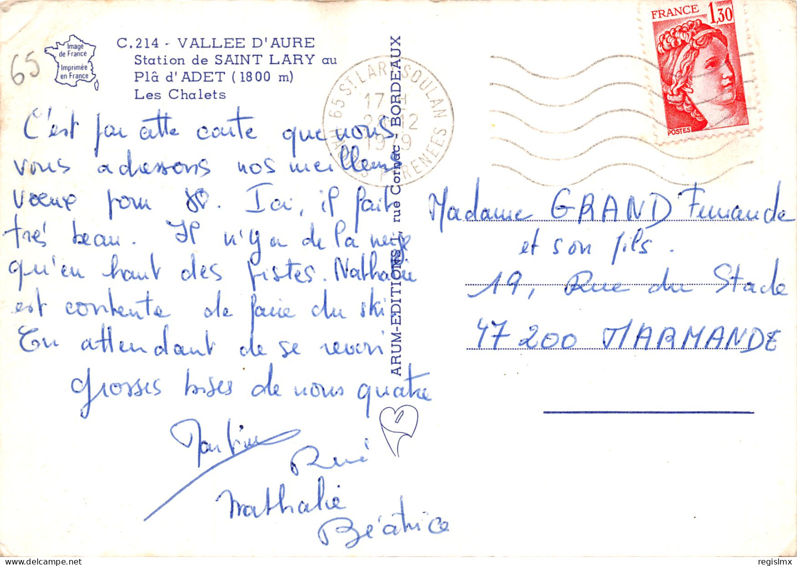 65-SAINT LARY-N°346-A/0251 - Other & Unclassified