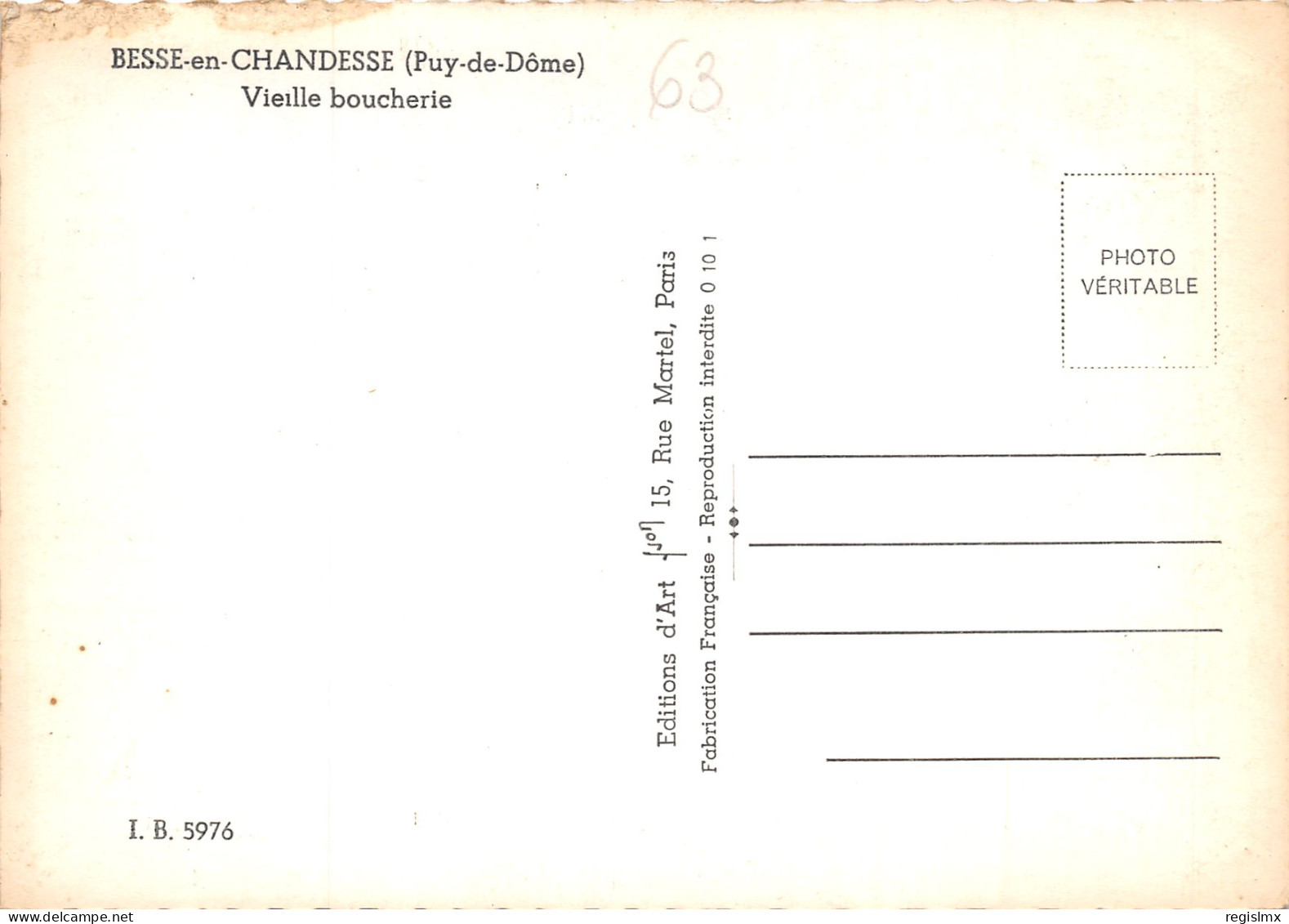 63-BESSE EN CHANDESSE-N°345-D/0247 - Besse Et Saint Anastaise