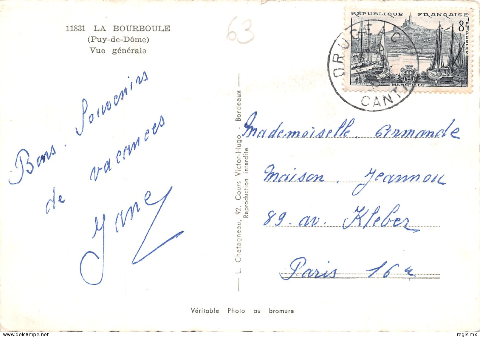 63-LA BOURBOULE-N°345-D/0211 - La Bourboule