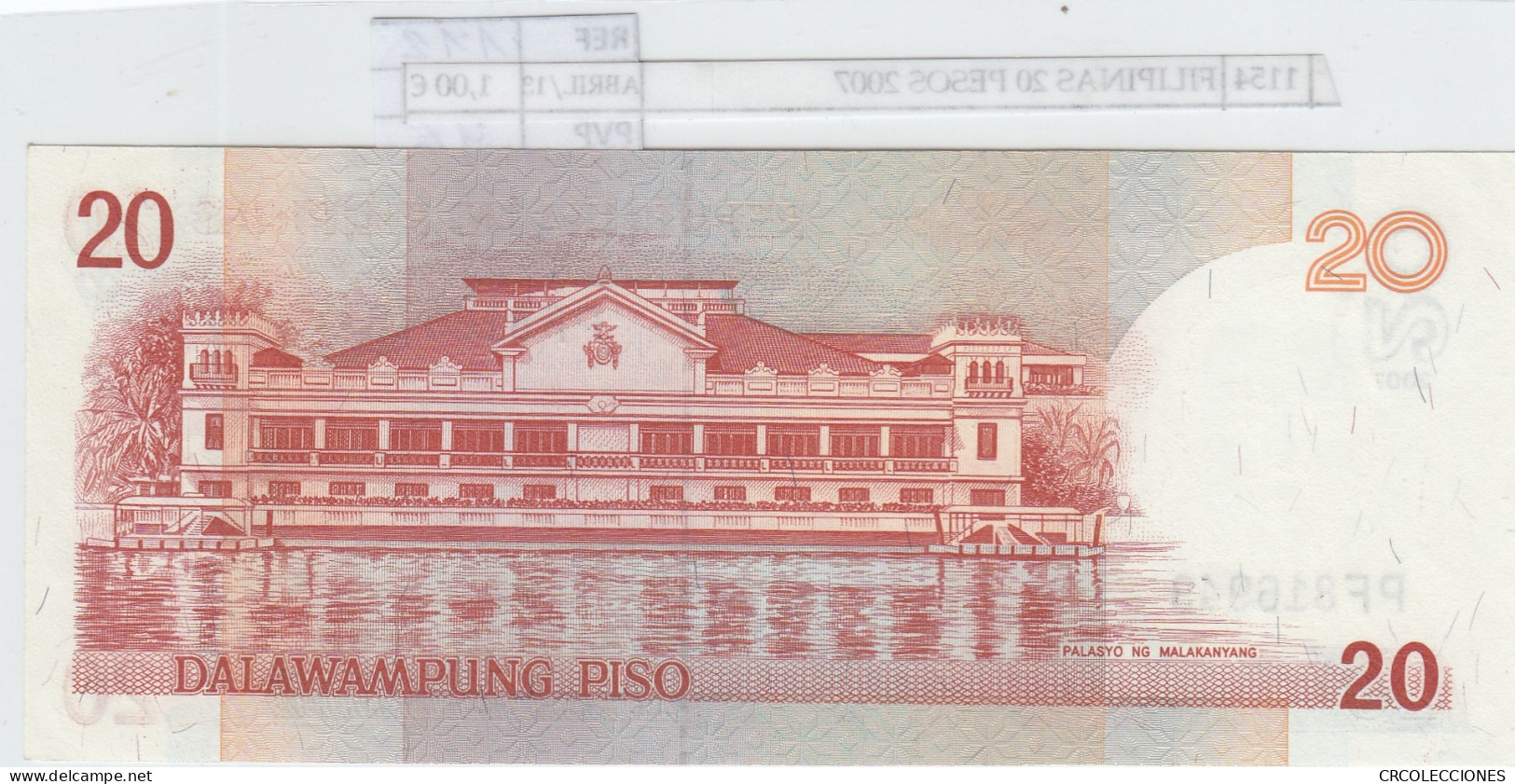 BILLETE FILIPINAS 20 PESOS 2007 P-182I.3  - Autres - Asie