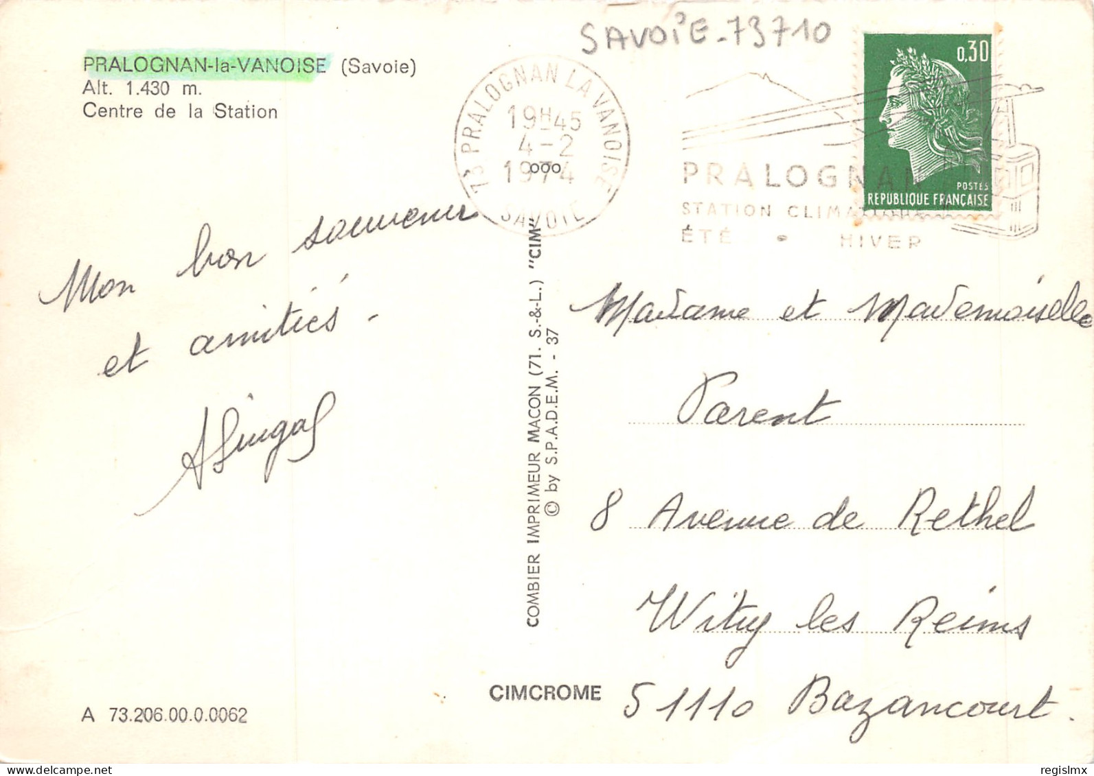 73-PRALOGNAN LA VANOISE-N°346-D/0371 - Pralognan-la-Vanoise