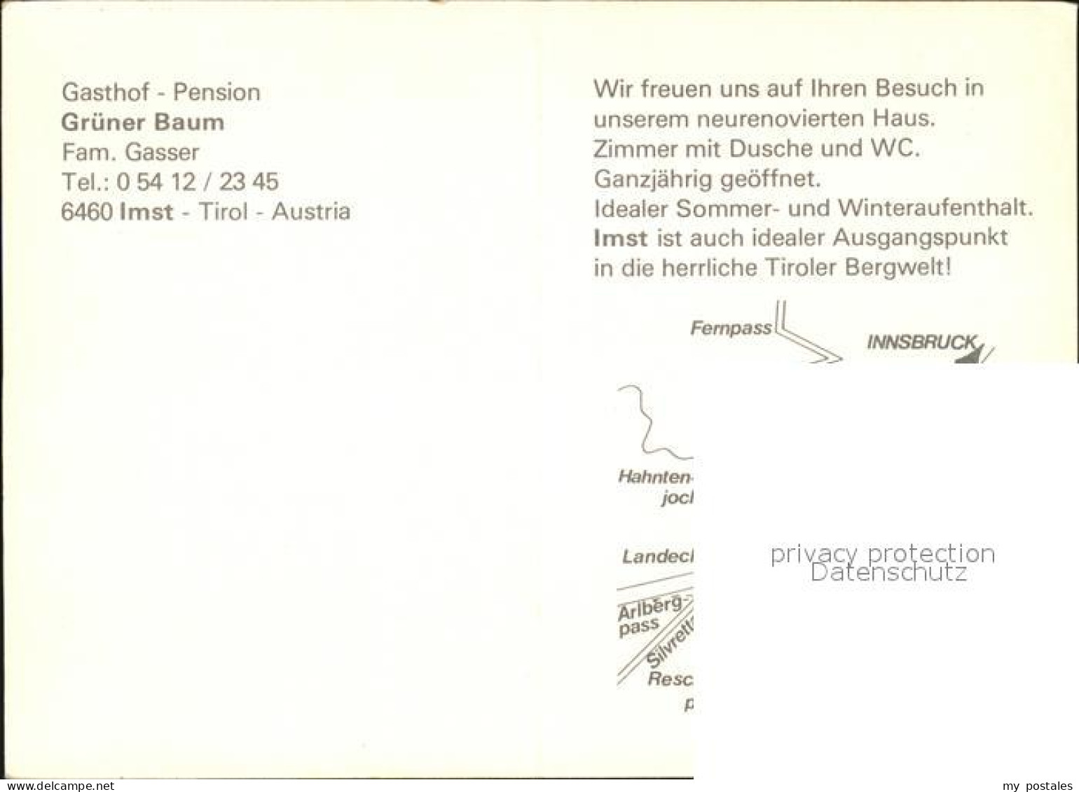 72495343 Imst Tirol Gasthof Gruener Baum Imst - Altri & Non Classificati