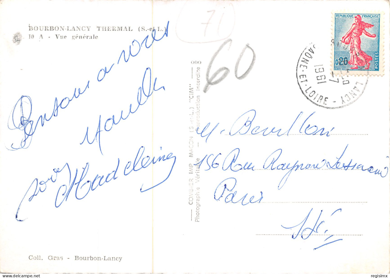 71-BOURBON LANCY THERMAL-N°346-C/0379 - Other & Unclassified