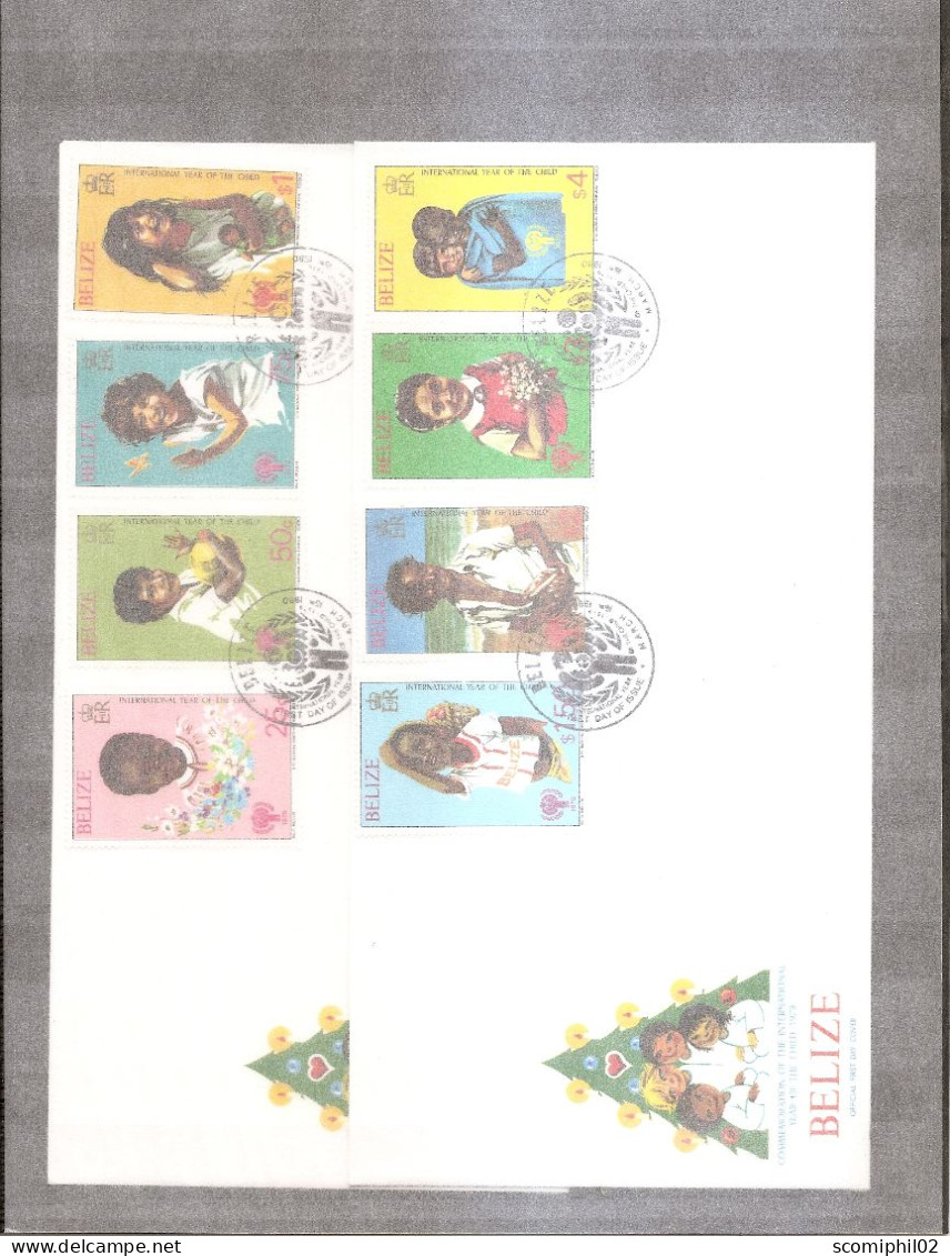 Belize - Année De L'enfant ( 2 FDC De 1979 à Voir) - Belize (1973-...)