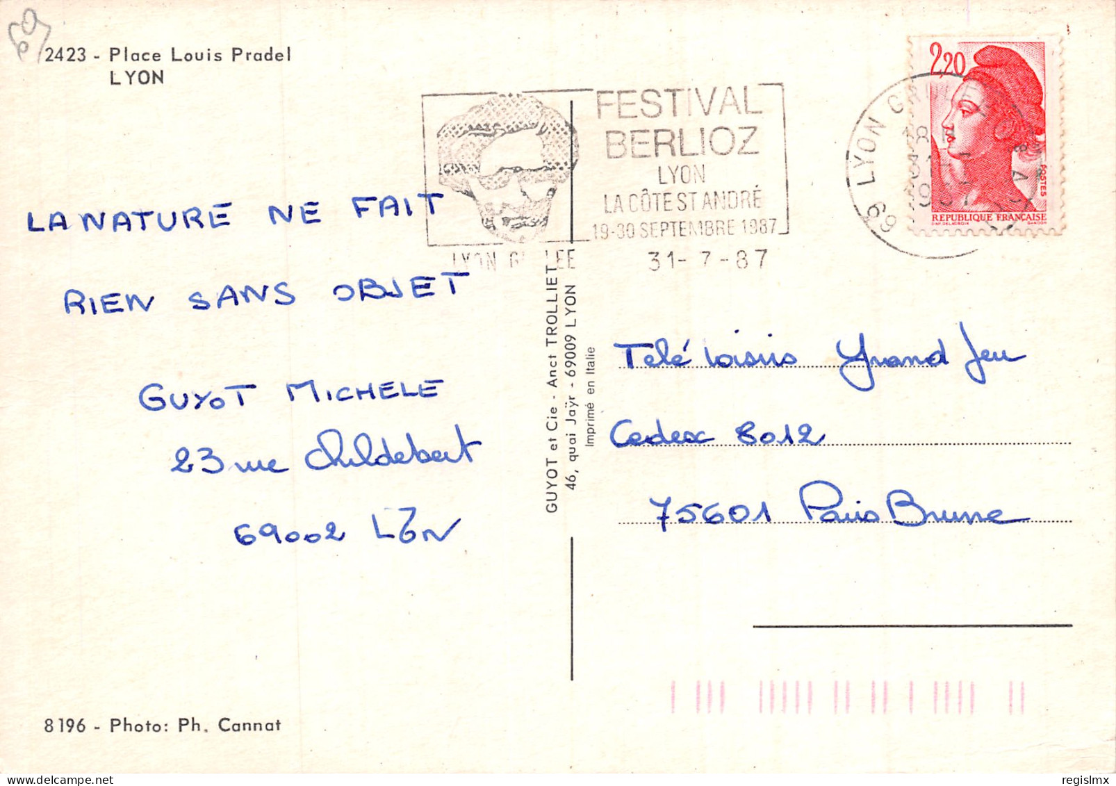 69-LYON-N°346-C/0279 - Other & Unclassified