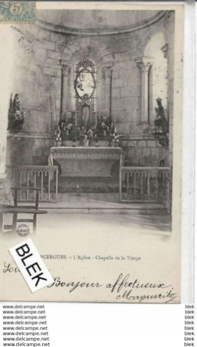 18 . Cher  :   Sancergues : L ' église : Chapelle De La Vierge . - Sancergues