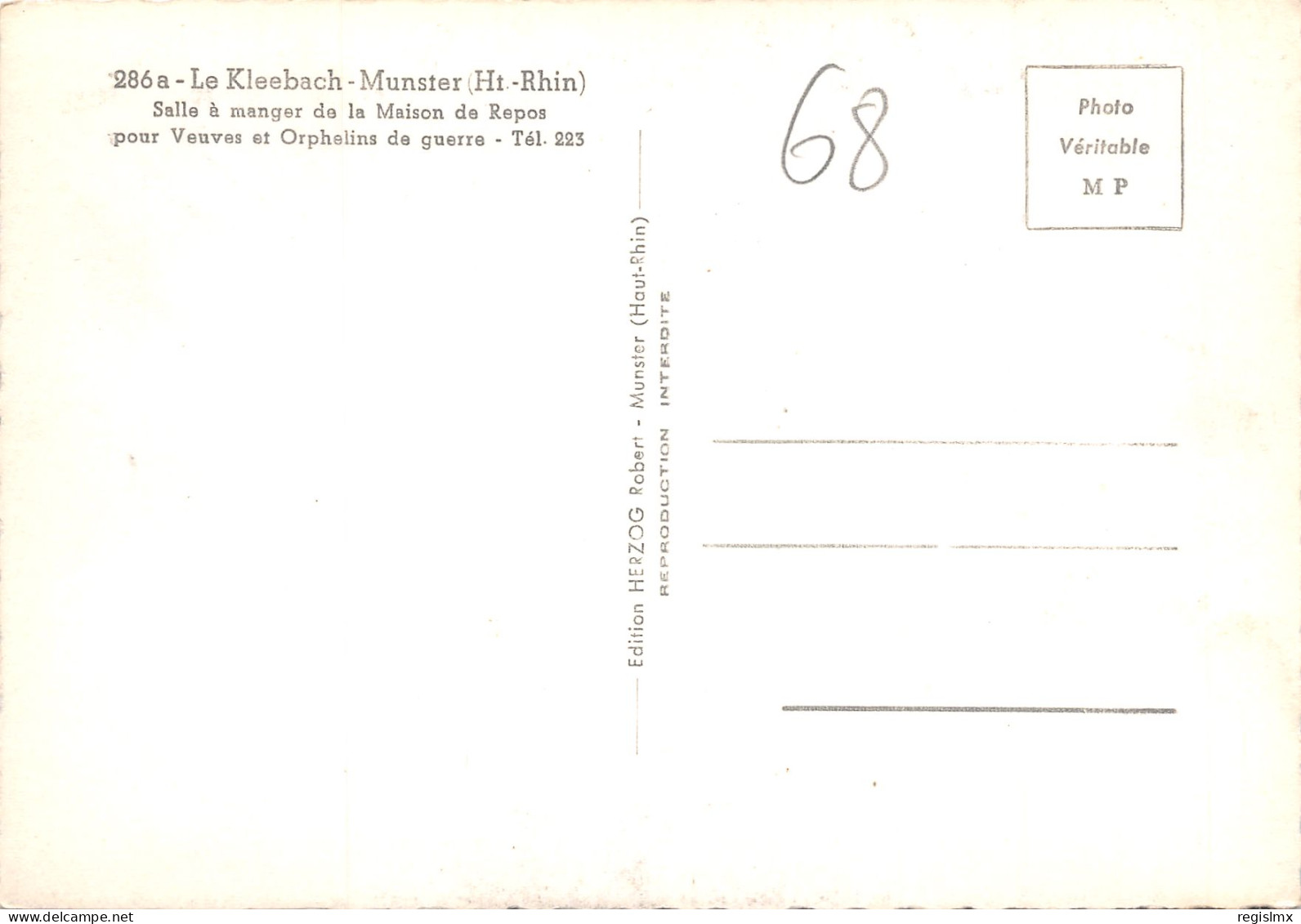 68-MUNSTER-LE KLEEBACH-N°346-B/0371 - Munster