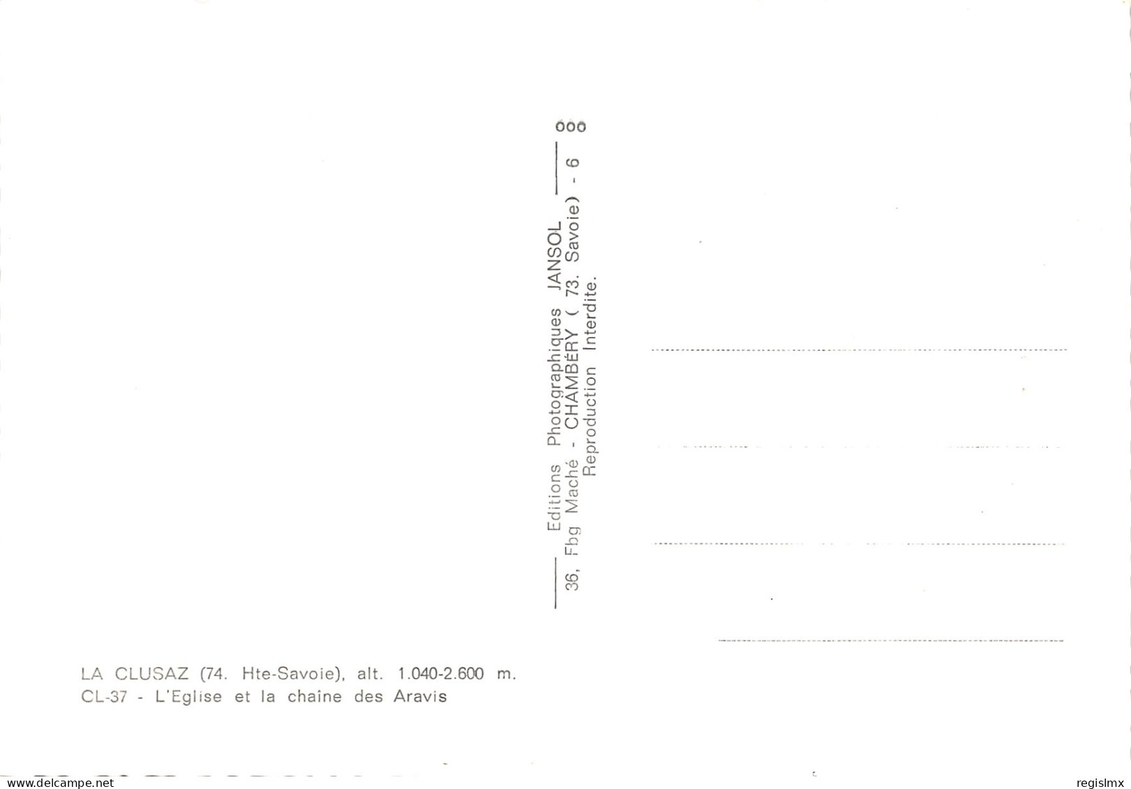 74-LA CLUSAZ-N°347-C/0001 - La Clusaz