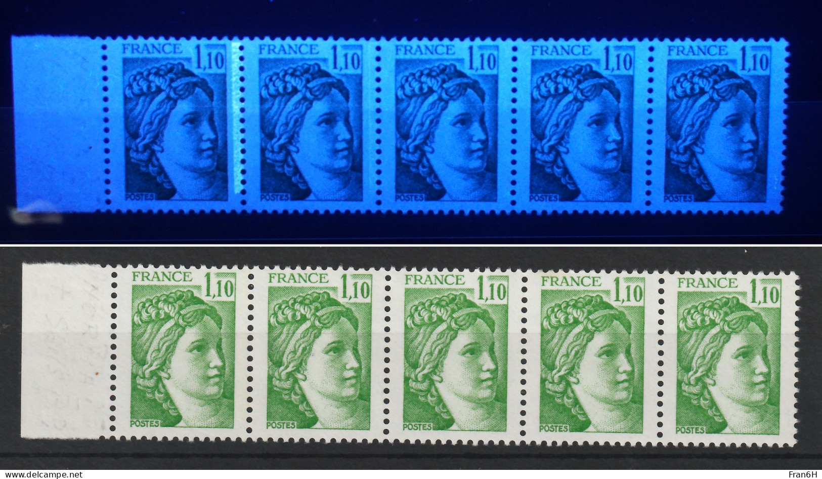 YT N° 2058d Sans Ph. Tenat à 1 Barre - Neufs ** - MNH - Cote 275,00 € - 1977-1981 Sabine Of Gandon