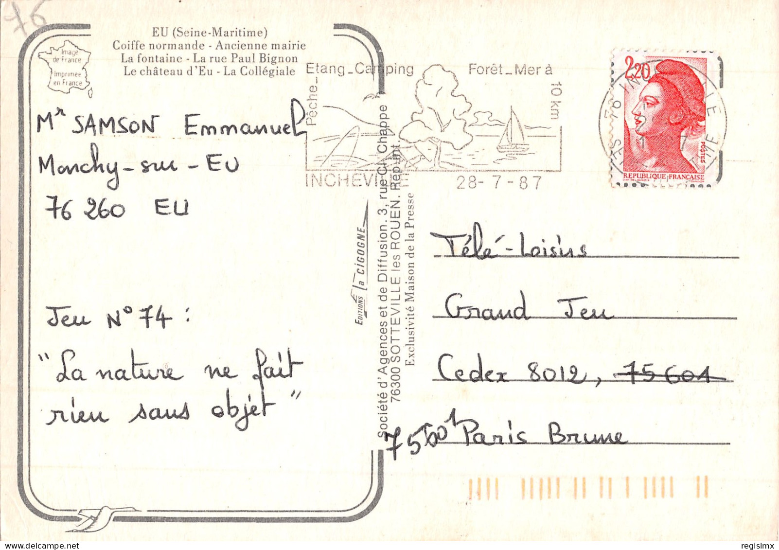 76-EU-N°347-D/0081 - Eu