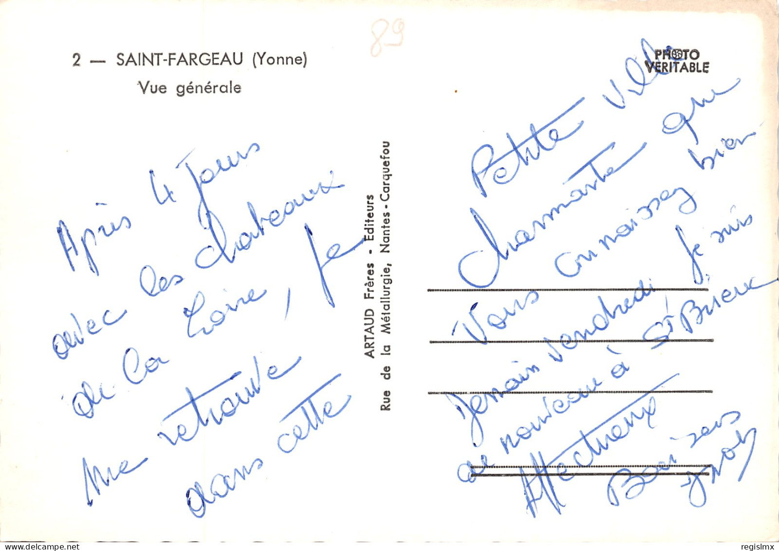 89-SAINT FARGEAU-N°349-A/0105 - Saint Fargeau