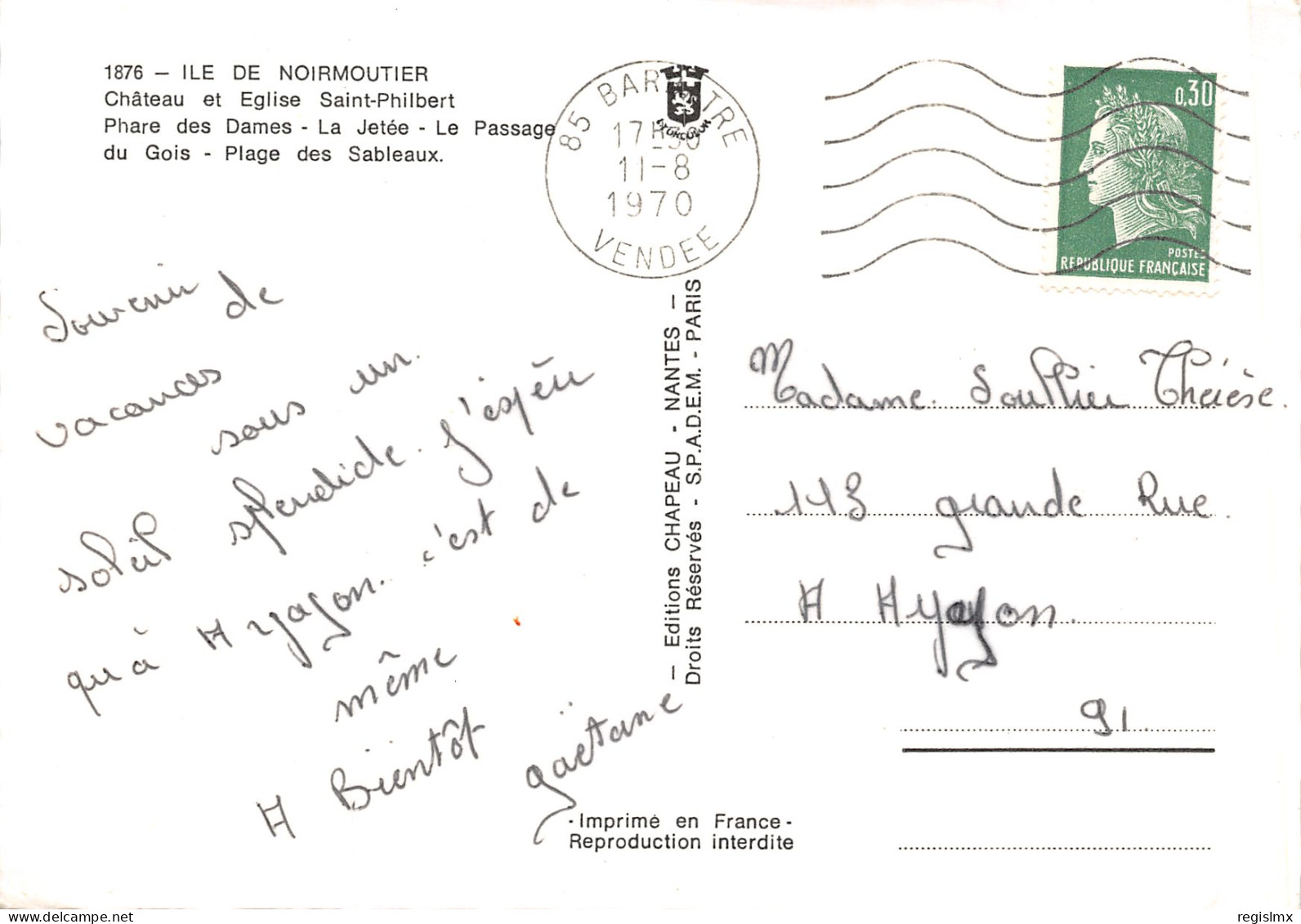 85-ILE DE NOIRMOUTIER-N°348-D/0179 - Ile De Noirmoutier