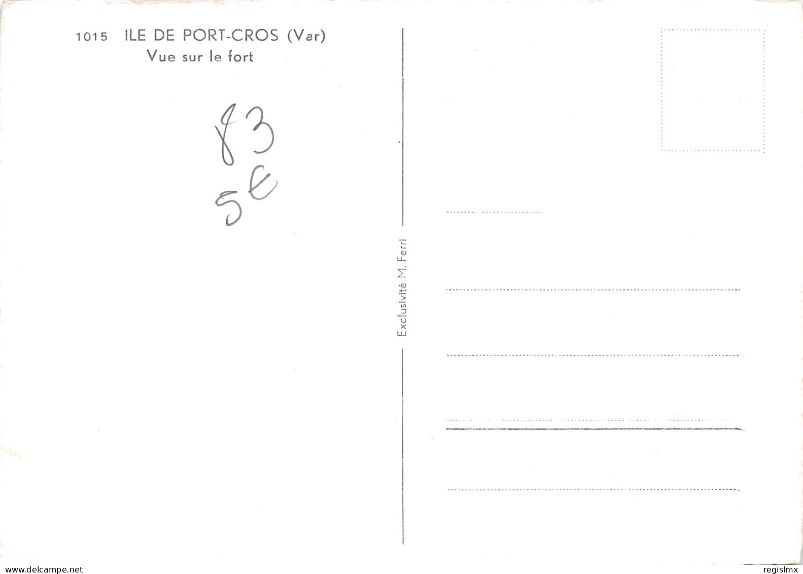 83-ILE DE PORT CROS-N°348-C/0117 - Sonstige & Ohne Zuordnung