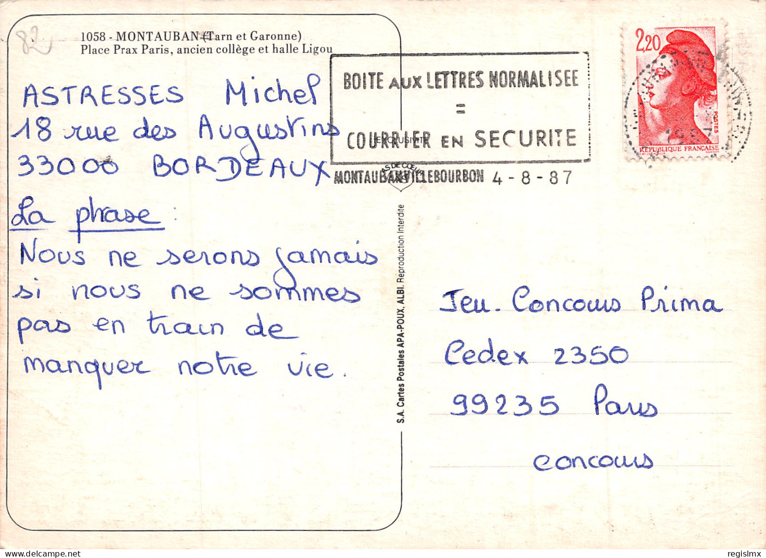 82-MONTAUBAN-N°348-B/0417 - Montauban