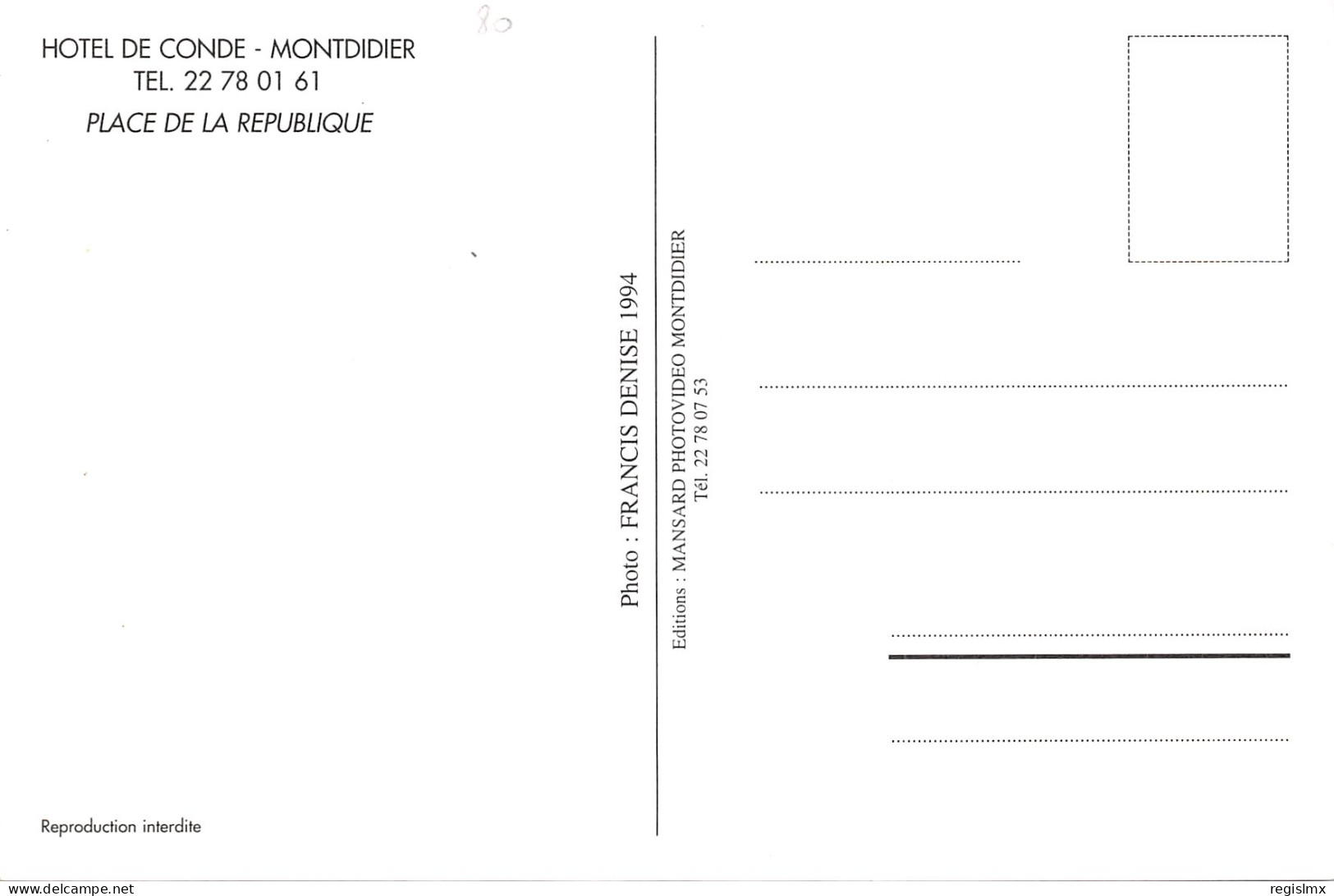 80-MONTDIDIER-N°348-B/0307 - Montdidier