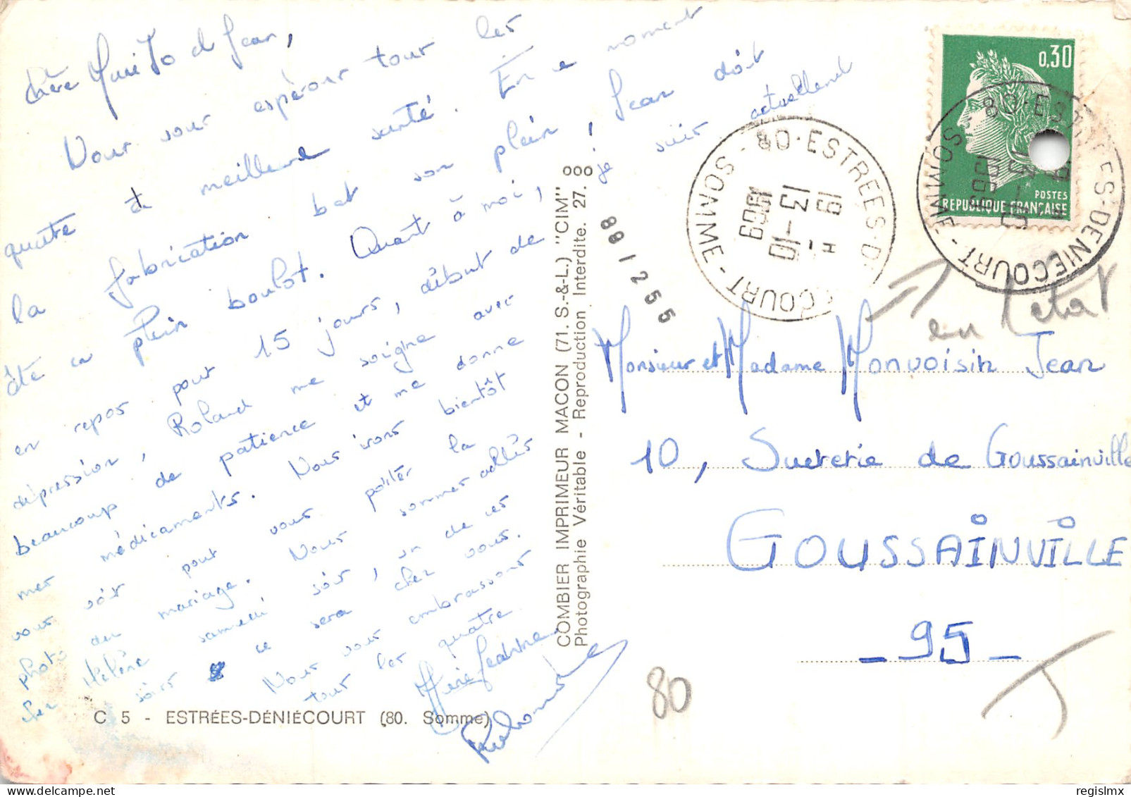 80-ESTREES DENIECOURT-N°348-B/0277 - Other & Unclassified