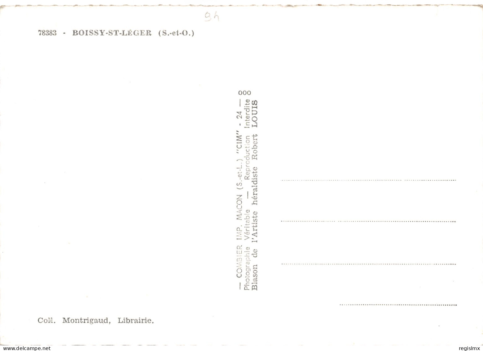 94-BOISSY SAINT LEGER-N°349-C/0215 - Boissy Saint Leger