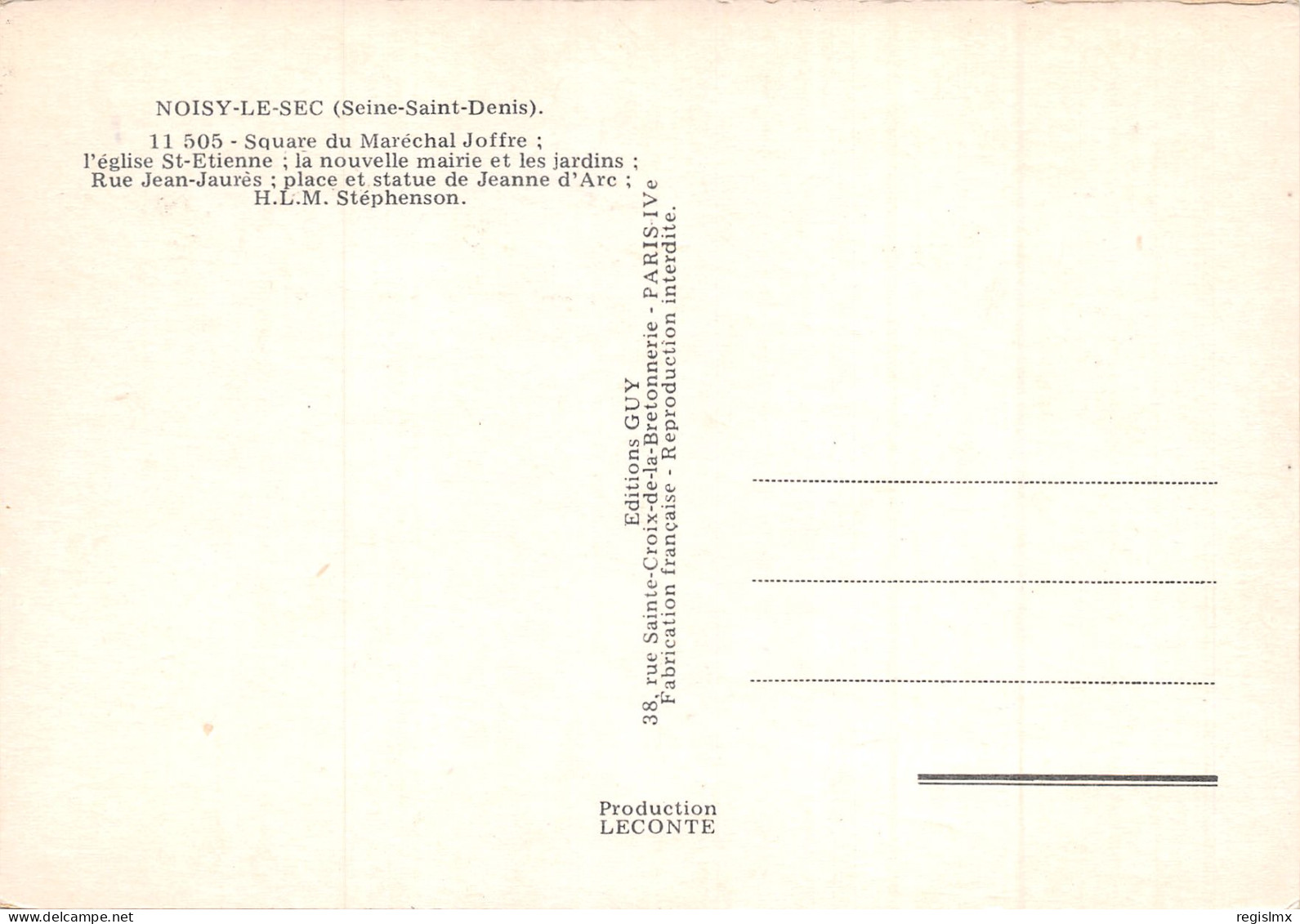 93-NOISY LE SEC-N°349-B/0381 - Noisy Le Sec