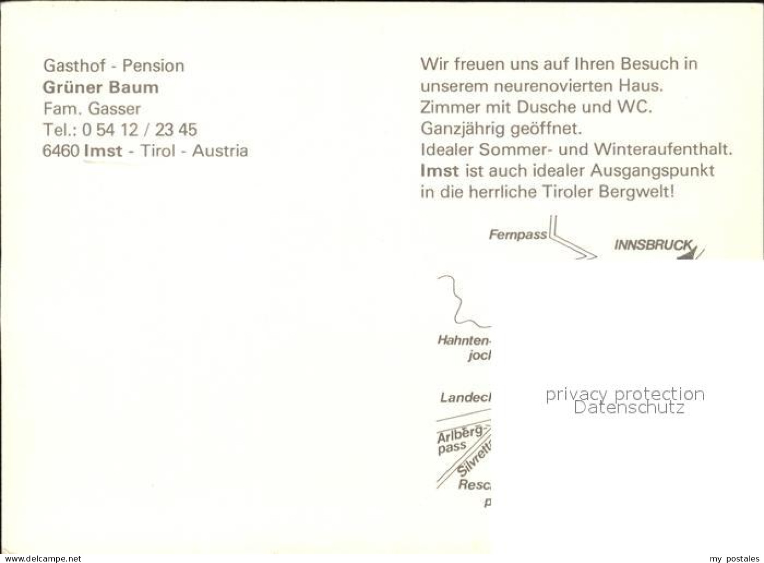 72495068 Imst Tirol Gasthof Gruener Baum  Imst - Other & Unclassified