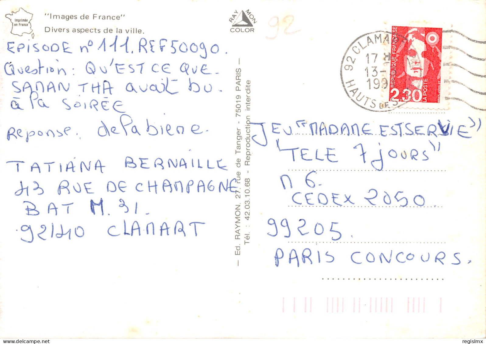 92-CLAMART-N°349-B/0083 - Clamart