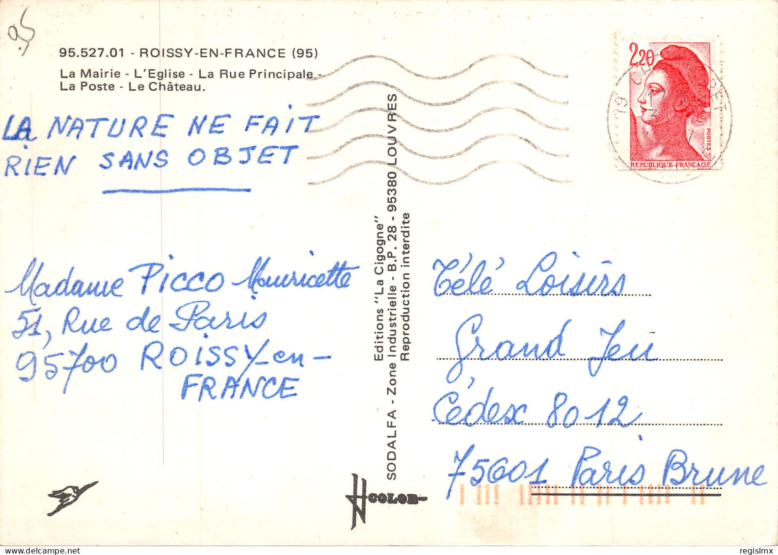 95-ROISSY EN France-N°349-D/0123 - Roissy En France