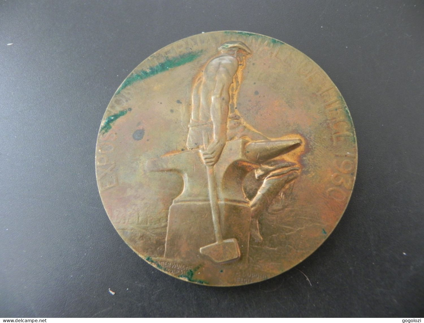 Medaille Medal - Belgique Expositoin Nationale Liège 1930 - Andere & Zonder Classificatie