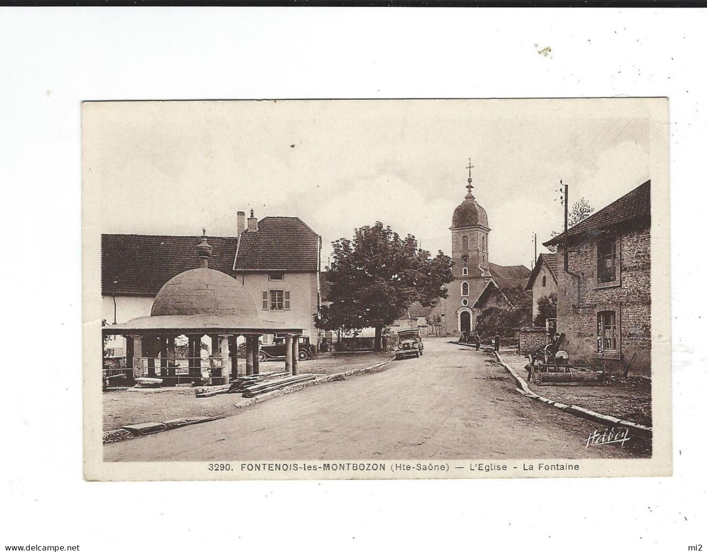 70 Fontenois Les Montbozon église Fontaine Ed Lardier Neuve - Sonstige & Ohne Zuordnung