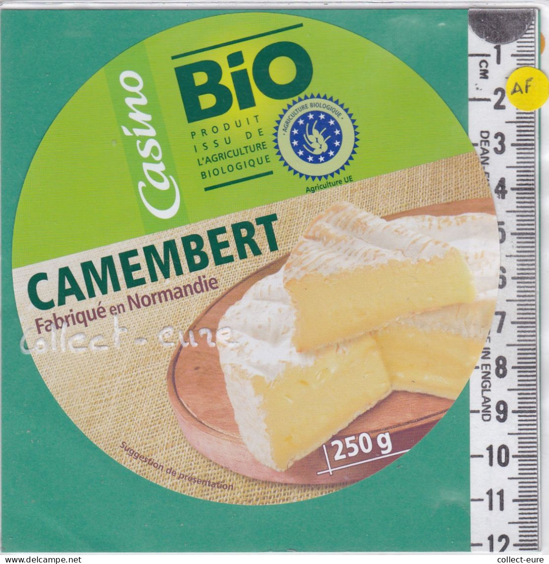 C1352 FROMAGE CAMEMBERT CASINO BIO NORMANDIE 250 Gr - Kaas