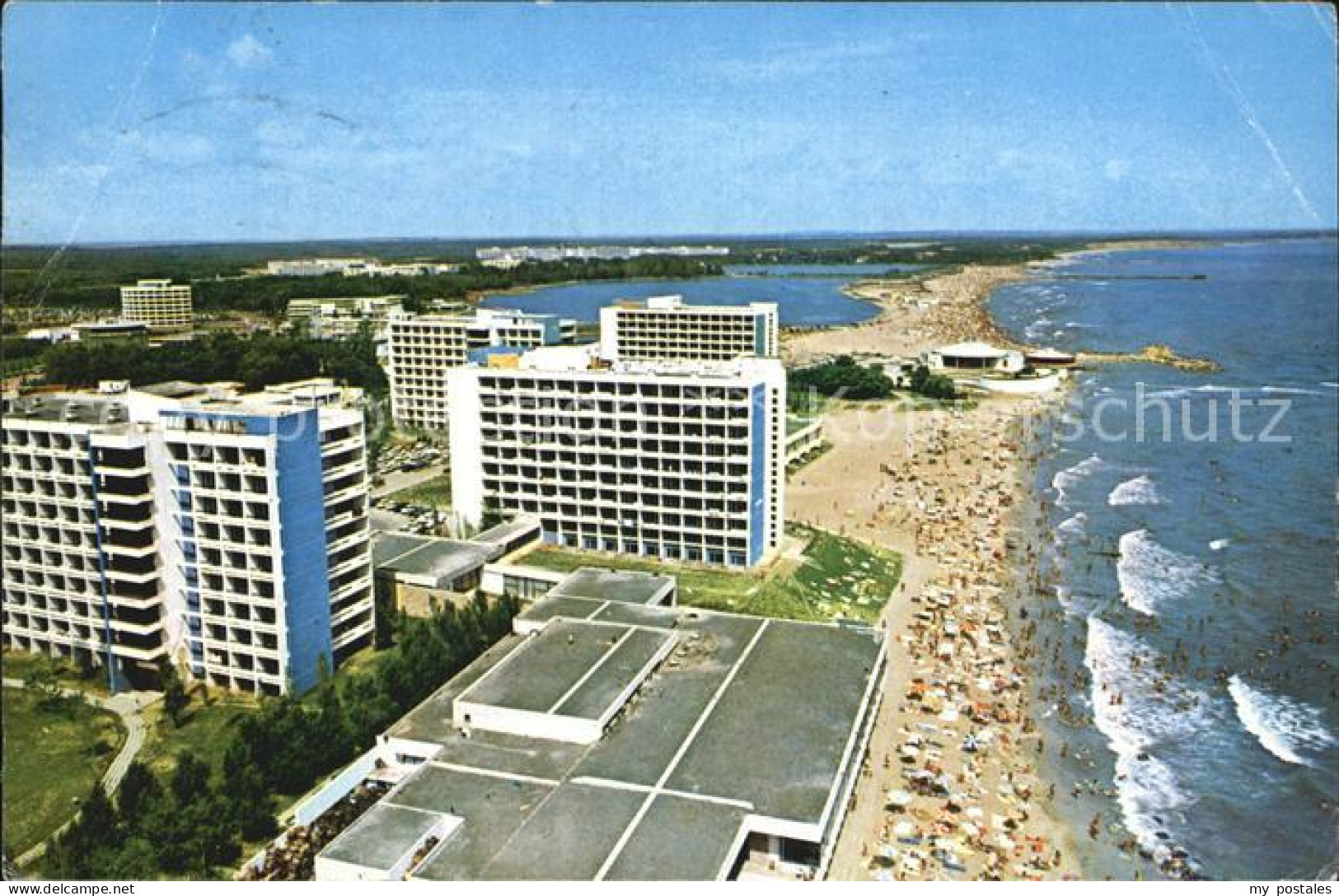 72494897 Mangalia Nord Jupiter Fliegeraufnahme Hotels Strand Rumaenien - Romania