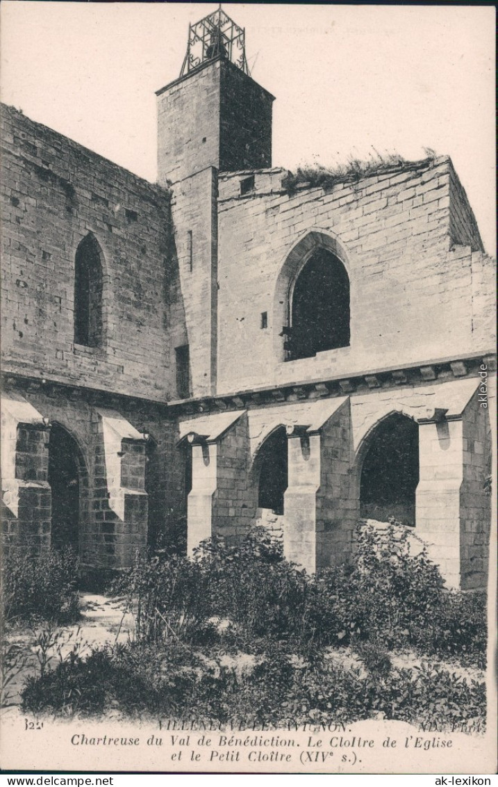 Ansichtskarte Villeneuve-lès-Avignon Am Benedikter Kloster 1923  - Sonstige & Ohne Zuordnung