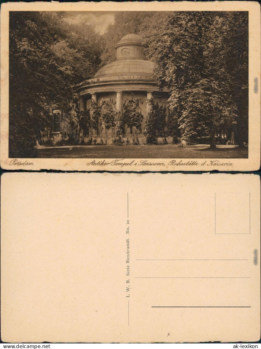 Potsdam Antiker Tempel (Sanssouci) - Ruhestätte Der Kaiserin 1928 - Potsdam