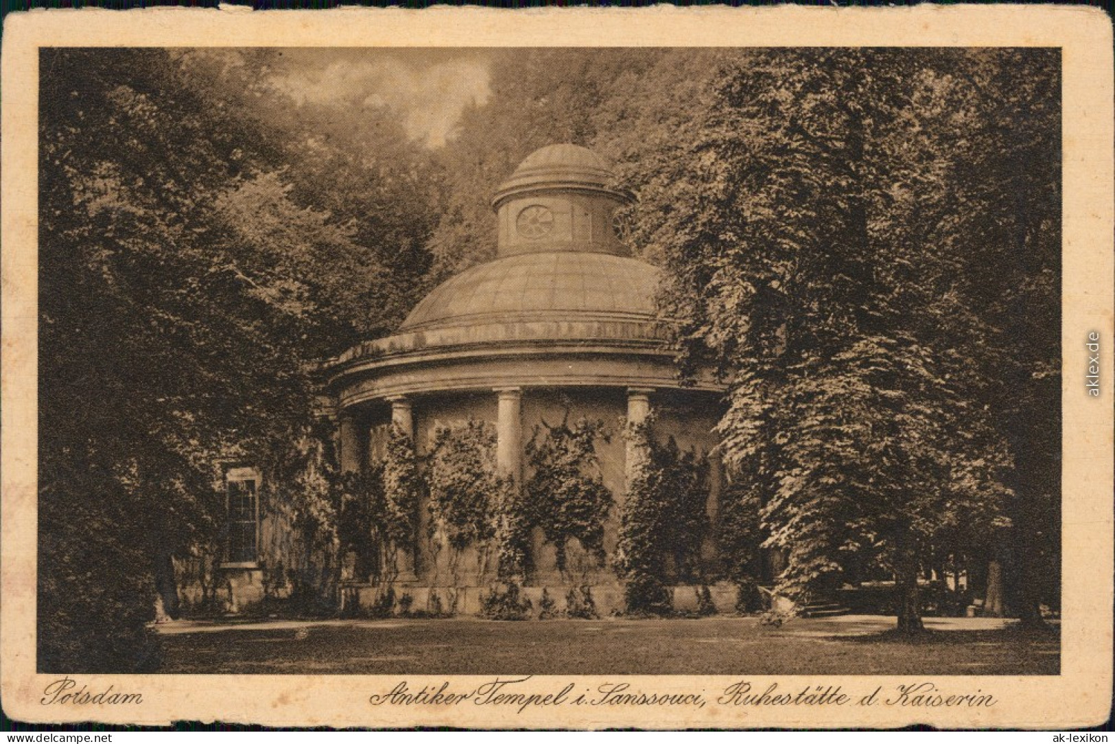 Potsdam Antiker Tempel (Sanssouci) - Ruhestätte Der Kaiserin 1928 - Potsdam